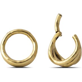 Ponwag 1 زوج 6g Sterling Sterling Fild Copper Ear Hools for Women 4mm Dangle Gauges Lightweight Body Percing Jewelry Gurves Design Alegant Pluges Pluges for Ear تمتد