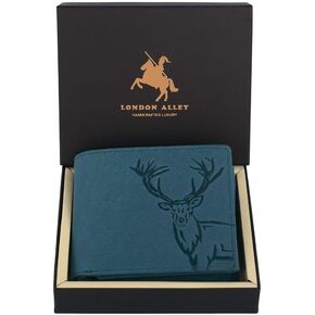 Elk Vintage Brown Leather Wallet For Men, 6 Card Slot, RFID Blocking