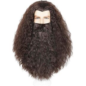 LABEAUTÉ Max Beauty Santa Beard and Gray Santa Wig Set - Santa Claus Wig, Classic Grey Beard and Hair Pack for Christmas Costumes Party in Kuwait