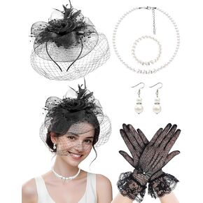 1920s Fascinators Hat for Women Tea Party Hats for Cocktail Wedding Fancy Dress Party