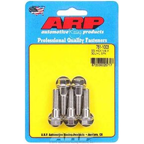 ARP 761-1003 من الفولاذ المقاوم للصدأ M8 X 1.25 Thread 30mm UHL 6 نقاط الترباس مع مقبس 10 مم وغسالة ، (مجموعة من 5)