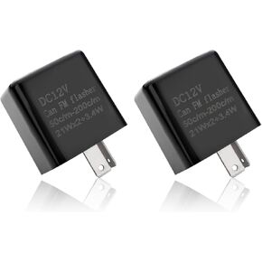 4 PCS 12V SPEED RELAYS قابل للتعديل ، مرحاض DC 2 PIN LED Flasher التتابع ، التوصيل وإشارة الإشارة الإشارة الإصلاحية الإصلاحية.
