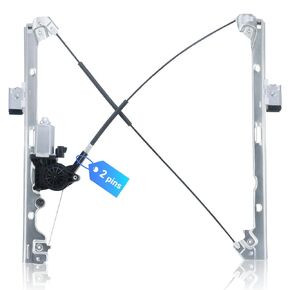 741-442 Front Driver Side Power Window Regulator Motor (2 Pins) for Chevrolet Silverado 1500 2500 3500 HD 2007-2014,Cadillac Escalade 2007-2008,Tahoe Suburban 1500 2500,GMC Sierra Yukon