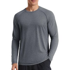 MAGCOMSEN Men's Long Sleeve Shirts UPF Quick Dry Sun Protection Shirts Fishing Running Workout Rash Guard