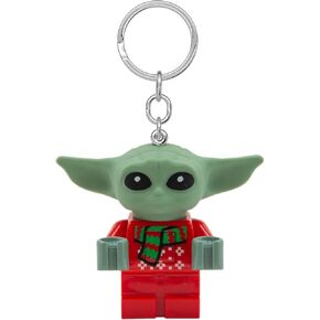 LEGO Star Wars The Mandalorian - Large 2.25 Inch Tall Figure Key Light - Grogu Holiday Sweater (KE208AH)