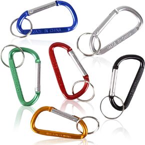 ArtCreativity 3 بوصة صخور Carabiner Clipchains للأطفال والبالغين - مجموعة من 12 - سلاسل مفاتيح دائمة D متينة - تفضل بحفلات عيد ميلاد بارد وحشو حقيبة Goody وجائزة الأولاد والبنات