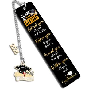 Graduation Gifts for Her Him Bookmark Class of 2025 Senior Gifts 2025 Graduation Gifts for University College Middle High School Student Teen Boys Girls Nurse Masters Nephew