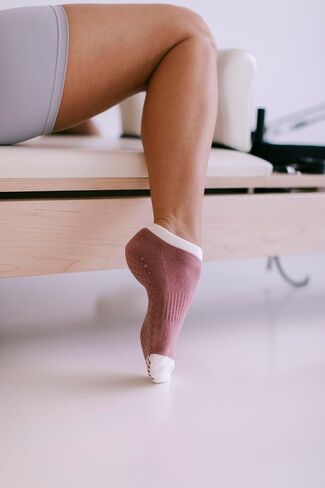 Non-Slip Grip Women’s Ankle Socks For Pilates, Yoga, Barre and More 100% Cotton in Saudi Arabia