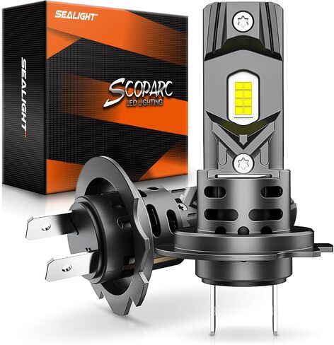SEALIGHT H7 Bulbs for ATVs & Powersports, 2025 Version, 60000LM Brighteness Wireless Fog Lights Easy Installation 10 Years Lifespan, Pack of 2 in Saudi Arabia
