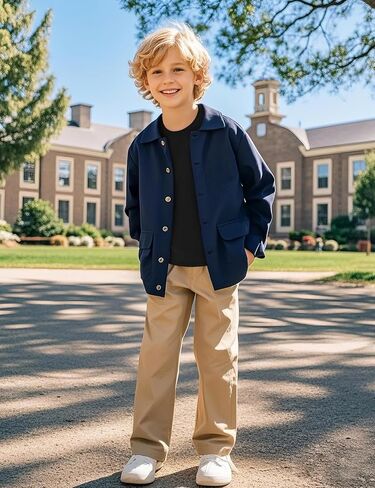 BOOPH Boys Shirts Short Sleeve T-Shirts Kids Basic Crew Neck Tops Casual Cotton Tees Clothes in Kuwait