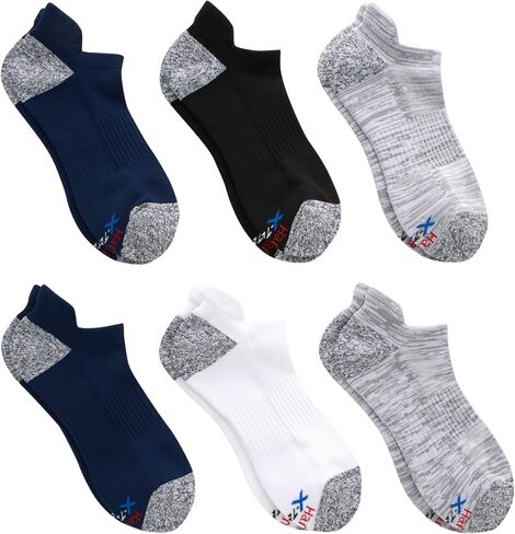 Hanes Men's Moves Performance, Moisture-Wicking Ankle & Low-Cut Socks, Breathable Mesh Panels, 6-Pack in Saudi Arabia
