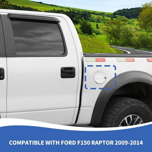 غطاء غطاء خزان الغاز في Chrome Find Filler متوافق مع إكسسوارات Ford F150 Raptor 2009-2014 in Kuwait