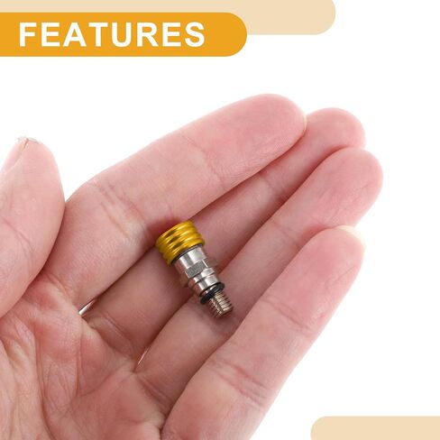 2pcs M5x0.8 برغي دراجة نارية عالمية - دراجة ترابية موتوكروس شوكة صمام نزيف - نغمة ذهبية معدنية in Kuwait
