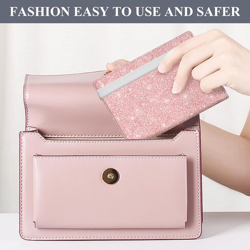Passport Holder for Travel Essentials, RFID Premium Leather Passport Wallet Cover Case for Travel Must Haves Accessories, Passport Book Holders for Women Men Cute Pink Black Daisy in Saudi Arabia