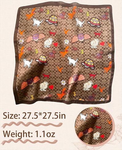 Clysoru Scarfs For Women Vibrant Colors Scarves Lightweight And Silky Square Scarf 27.5 * 27.5 in in Saudi Arabia