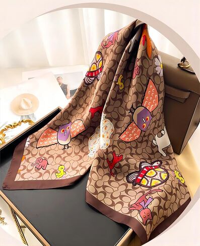 Clysoru Scarfs For Women Vibrant Colors Scarves Lightweight And Silky Square Scarf 27.5 * 27.5 in in Saudi Arabia