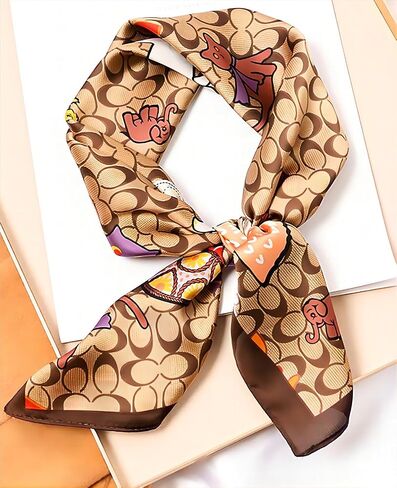 Clysoru Scarfs For Women Vibrant Colors Scarves Lightweight And Silky Square Scarf 27.5 * 27.5 in in Saudi Arabia