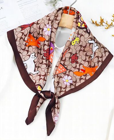 Clysoru Scarfs For Women Vibrant Colors Scarves Lightweight And Silky Square Scarf 27.5 * 27.5 in in Saudi Arabia