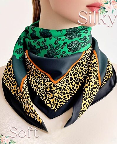 Clysoru Scarfs For Women Vibrant Colors Scarves Lightweight And Silky Square Scarf 27.5 * 27.5 in in Saudi Arabia