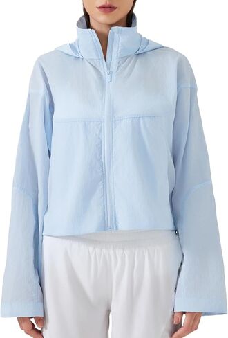 Altiland Upf 50+ شعور بارد معطفات المطر طاردة للنساء - غلاف ركوب الدراجات في الهواء الطلق خفيفة الوزن في الهواء الطلق in Kuwait