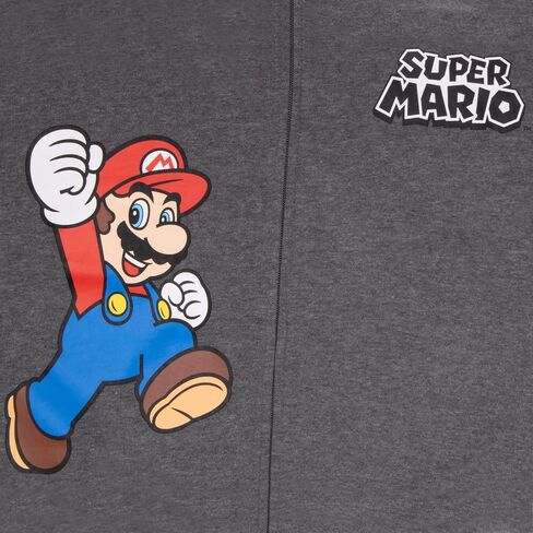 Nintendo Super Mario, Bowser, Mario Kart Boys Zip-Up Hoodie and Shorts 2-Piece Set - Graphic Sweatshirt and Shorts for Kids in Saudi Arabia