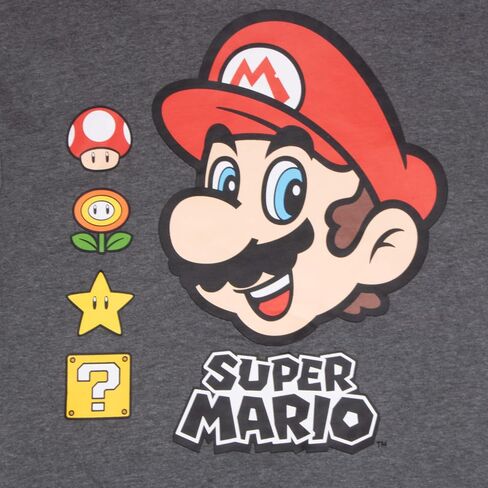 Nintendo Super Mario, Bowser, Mario Kart Boys Zip-Up Hoodie and Shorts 2-Piece Set - Graphic Sweatshirt and Shorts for Kids in Saudi Arabia
