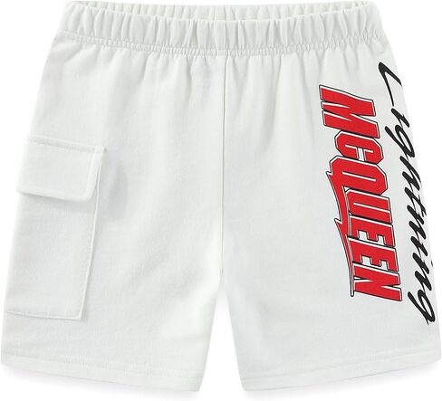 Disney Cars Lightning McQueen Boys 2 Piece Short Sleeve T-Shirt and French Terry Shorts Set for Toddler and Big Kids in Saudi Arabia