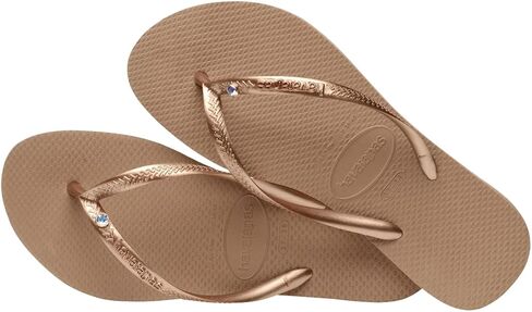 صندل Havaianas النسائي النحيف كريستال SW II، أبيض، 7/8 in Kuwait