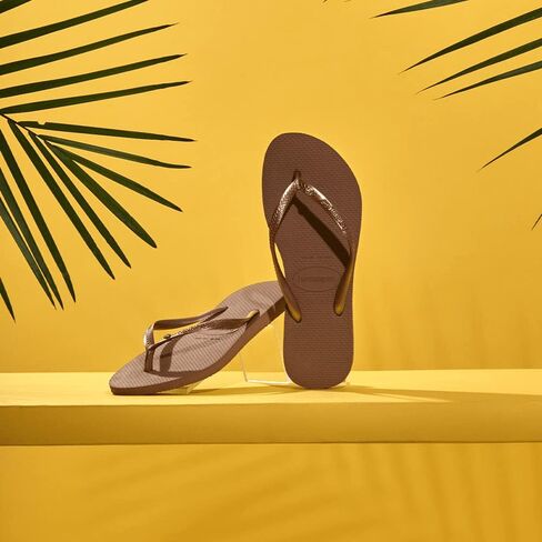 صندل Havaianas النسائي النحيف كريستال SW II، أبيض، 7/8 in Kuwait