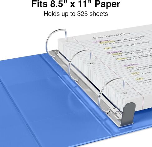 Staples 82659 Heavy Duty 5-Inch 3-Ring View Binder Periwinkle (24701) in Kuwait