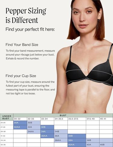 Pepper Wireless Bra | Zero-G Wirefree Lift-Up Bra, Gravity-Defying Wireless Push-Up Bra's | Bra's for Small Chested Women in Saudi Arabia