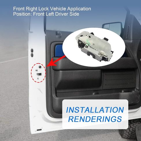 Front Left Driver Side Door Lock Latch Actuator Compatible with 2011-2019 Ford Explorer 2009-2014 Ford F-150 2010-2014 Ford Mustang 2010-2014 Lincoln Mark LT Replace# 9L3Z5421813A in Saudi Arabia