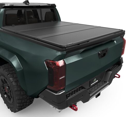 AUTOSAVER88 FRP Hard Tri-fold Truck Bed Tonneau Cover Fits for Toyota Tacoma 2024 2025 5ft Bed (Excl. Trail Edition) with Deck Rail System in Saudi Arabia