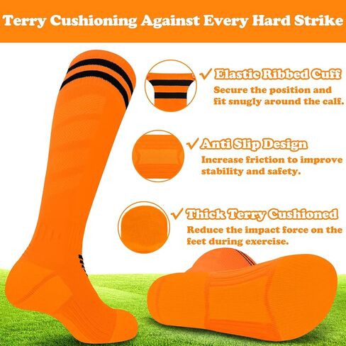 Sarfel Kids Youth Soccer Socks Boys Adult Kids Baseball Socks Men Women Girls Softball Accessories Youth Football Team Sport in Saudi Arabia