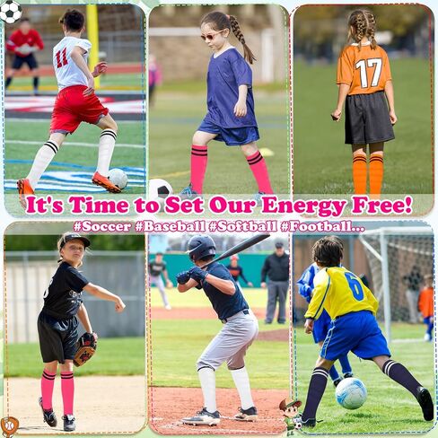 Sarfel Kids Youth Soccer Socks Boys Adult Kids Baseball Socks Men Women Girls Softball Accessories Youth Football Team Sport in Saudi Arabia