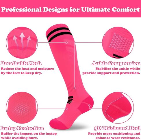 Sarfel Kids Youth Soccer Socks Boys Adult Kids Baseball Socks Men Women Girls Softball Accessories Youth Football Team Sport in Saudi Arabia