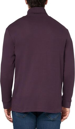 HUGO Men's Woven Logo Cotton Stretch Turtleneck in Saudi Arabia