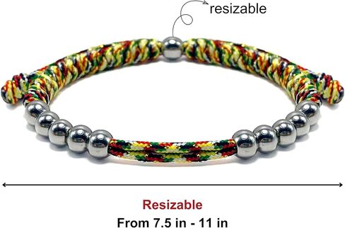 LAMIBEE Golf Stainless Steel 10 Bead Score Counter Bracelet, Golf Stroke Count Bracelet, Resizable Easy to Adjust Golf Round Scoring Tracker, Durable Stylish Golf Accessory in Kuwait