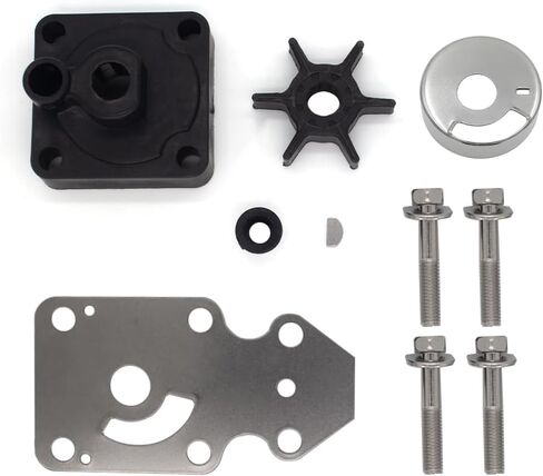 GlückMarine 63VW0078 Water Pump Impeller Repair Kit with Housing for Yamaha 6-30 HP Outboard Boat Motors Replacement 63V-W0078-00 63V-W0078-01 Sierra 18-3412 18-3433 Marine Engine in Saudi Arabia