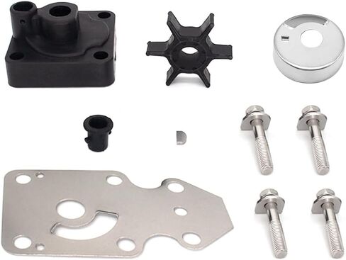 GlückMarine 63VW0078 Water Pump Impeller Repair Kit with Housing for Yamaha 6-30 HP Outboard Boat Motors Replacement 63V-W0078-00 63V-W0078-01 Sierra 18-3412 18-3433 Marine Engine in Saudi Arabia