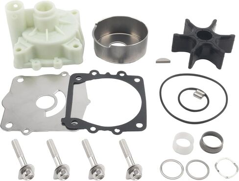 GlückMarine 63VW0078 Water Pump Impeller Repair Kit with Housing for Yamaha 6-30 HP Outboard Boat Motors Replacement 63V-W0078-00 63V-W0078-01 Sierra 18-3412 18-3433 Marine Engine in Saudi Arabia
