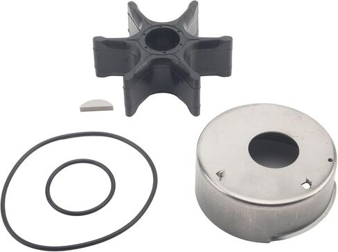 GlückMarine 63VW0078 Water Pump Impeller Repair Kit with Housing for Yamaha 6-30 HP Outboard Boat Motors Replacement 63V-W0078-00 63V-W0078-01 Sierra 18-3412 18-3433 Marine Engine in Saudi Arabia