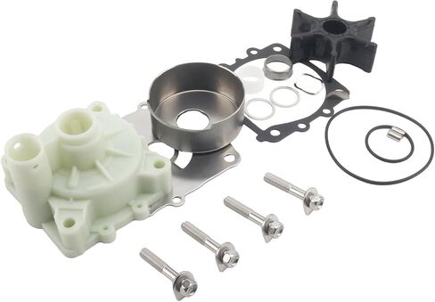 GlückMarine 63VW0078 Water Pump Impeller Repair Kit with Housing for Yamaha 6-30 HP Outboard Boat Motors Replacement 63V-W0078-00 63V-W0078-01 Sierra 18-3412 18-3433 Marine Engine in Saudi Arabia