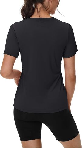 Women's Short Sleeve Shirts Workout Tops UPF 50+ Sun Protection Tee Quick Dry Athletic Rash Guard T-Shirt in Kuwait