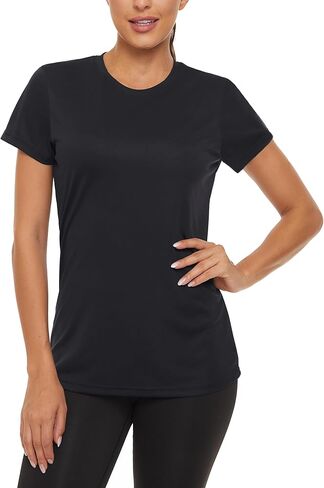 Women's Short Sleeve Shirts Workout Tops UPF 50+ Sun Protection Tee Quick Dry Athletic Rash Guard T-Shirt in Kuwait