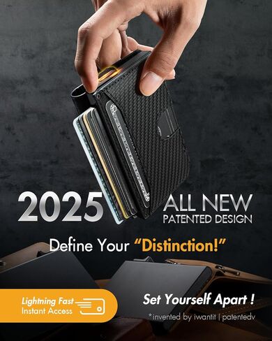 محفظة للرجال ، والرجال الحد الأدنى محفظة 8-12 بطاقات ، منبثقة البطاقة محفظة RFID ، محفظة Bifold Slim مع مقطع النقود ومعرف نافذة ، محفظة تكتيكية للركاب ، علامة البلاط والتعقب (براون) in Kuwait