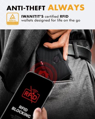 محفظة للرجال ، والرجال الحد الأدنى محفظة 8-12 بطاقات ، منبثقة البطاقة محفظة RFID ، محفظة Bifold Slim مع مقطع النقود ومعرف نافذة ، محفظة تكتيكية للركاب ، علامة البلاط والتعقب (براون) in Kuwait