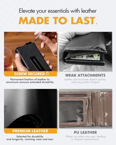 محفظة للرجال ، والرجال الحد الأدنى محفظة 8-12 بطاقات ، منبثقة البطاقة محفظة RFID ، محفظة Bifold Slim مع مقطع النقود ومعرف نافذة ، محفظة تكتيكية للركاب ، علامة البلاط والتعقب (براون) in Kuwait