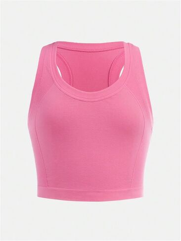 Milumia Girl's 2 Piece Racerback Tank Top Sleeveless Athletic Workout Dance Tops in Saudi Arabia