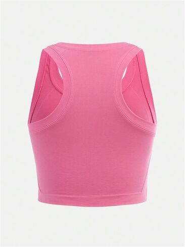 Milumia Girl's 2 Piece Racerback Tank Top Sleeveless Athletic Workout Dance Tops in Saudi Arabia